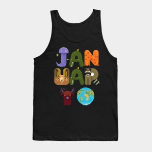 January born Zoo keeper Animal Lover Biology Teacher Kindergarten Tank Top